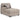 Seyler Lane 3-Piece Sectional with Double Chaise - Hemp / Left Facing