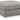 Lindon Oversized Accent Ottoman - Smoke
