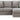 Lindon 2-Piece Sectional with Chaise - Smoke / Right Facing