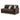 Midnight-Madness 3-Piece Sectional with Chaise - Chocolate / Left Facing