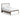 Kendanport Upholstered Bed - White/Brown / Queen