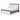 Kendanport Upholstered Bed - White/Brown / King