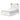 Gerridan Panel Bed with Lights - White/Gray / Queen