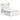 Gerridan Panel Bed with Lights - White/Gray / Queen