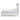 Gerridan Panel Bed with Lights - White/Gray / King