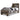 Derekson Panel Bed - Multi Gray / Twin