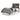Derekson Panel Headboard - Multi Gray / Twin