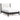 Cadmori Upholstered Panel Bed - Black/White / Full