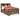 Trinell Bookcase Bed with 2 Storage Drawers - Brown / Full