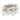 Skempton Rectangular Counter Height Dining Table and Bar Stools (Set of 7) - White/Light Brown