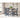 Gesthaven Square Counter Height Dining Table and 4 Barstools (Set of 5) - Natural/Blue