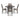 Wrenning Dining Table and 4 Chairs (Set of 5) - Gray