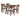 Tameride Rectangular Dining Table and 4 Chairs (Set of 5) - Brown