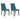 Lyncott Dining Chair - Blue/Brown