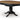 Clorazi Oval Dining Butterfly Extension Table - Black/Brown