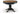 Clorazi Oval Dining Butterfly Extension Table - Black/Brown