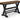 Wildenauer 48" Counter Height Bench - Brown/Black