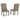 Chrestner Dining Side Chair - Gray/Brown