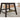 Metro Counter Height Barstool - Beige/Dark Brown