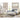 Shawburn Crossbuck Panel Platform Bed - White/Dark Charcoal Gray / Queen