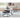 Jusmour Round Table (Set of 4) - Black/White