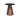 Kallari Round End Table - Warm Brown/Black