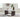 Metro Rectangular Coffee Table - White/Dark Brown