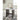 Metro Rectangular End Table - White/Dark Brown
