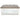 Kanwyn Upholstered Ottoman Coffee Table - Grayish Brown/White