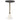 Caramont Round Accent Table - Black/White/Gold Finish