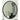 Brocky Round Accent Mirror - Black