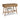 Thadamere Vanity with Stool - Light Brown