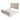 Realyn Sleigh Bed - Chipped White / Queen
