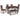Bennox Rectangular Dining Table and Chairs with Bench (Set of 6) - Brown