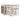 Skempton Rectangular Counter Height Dining Table - White/Light Brown