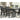 Tyler Creek Rectangular Dining Table - Black/Gray