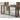 Cariton Rectangular Sofa/Console Table - Gray