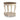 Realyn Round End Table - White/Brown